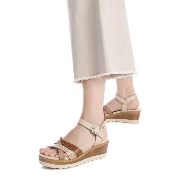NEW XTI women's wedge sandals in beige