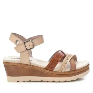 NEW XTI women's wedge sandals in beige