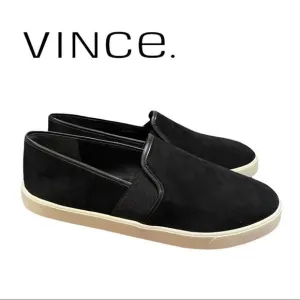 NEW Vince Women's &quot;Preston&quot; Black Suede Leather Loafers Sneakers 8 8.5 9 9.5 10