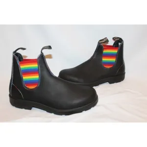 NIB Blundstone 2105 Men's‎ Colored Leather Chelsea Boots Rainbow BLACK