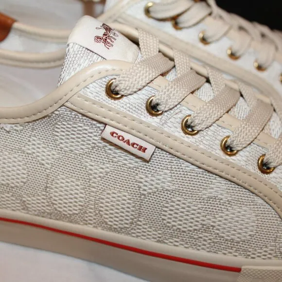 NIB COACH WOMEN'S PLATFORM CITYSOLE TE‎ SNEAKERS SZ 10 IVORY/CHALK