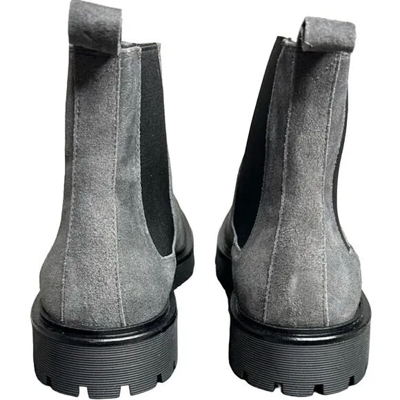 NIB Men's Good Man Brand Modern City Chelsea Boots Men's Size 8 Gray Charcoal