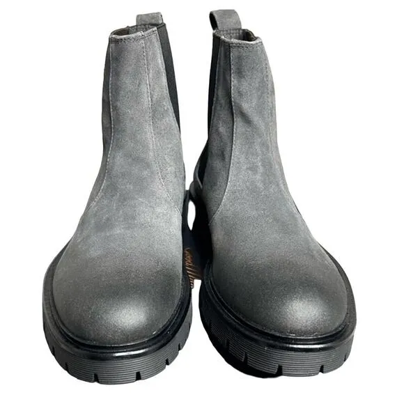 NIB Men's Good Man Brand Modern City Chelsea Boots Men's Size 8 Gray Charcoal