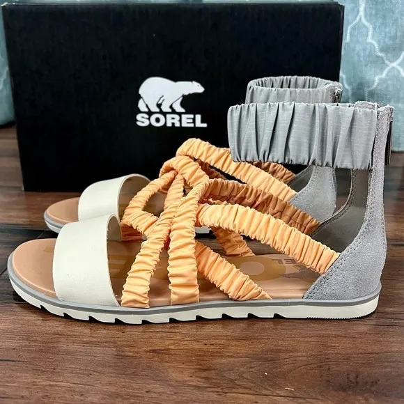 NIB - SOREL Ella II Ankle Strap Sandals - Size 8.5