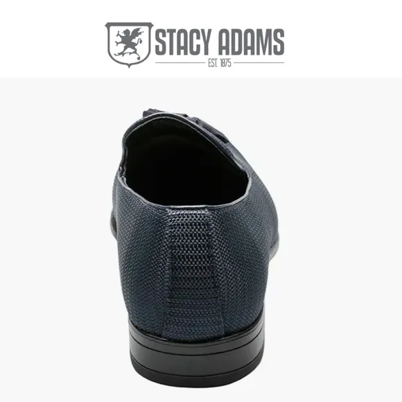 :NIB Stacy Adams Tazewell navy Loafers w/ Tassels &amp; Memory Foam Size 13M slip-on