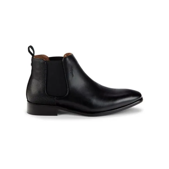 NIB Tommy Hilfiger Sz 9.5 Sesame Square‎ Toe Chelsea Black Boots.