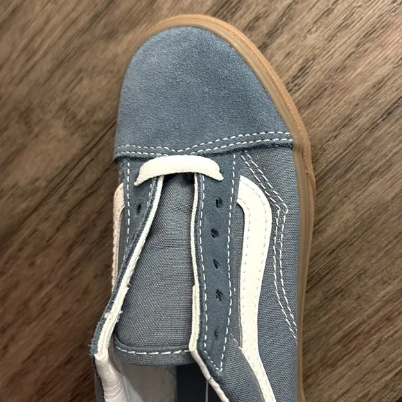NIB [Vans] Old Skool Blue Gum/White Tennis Shoe Sneakers Little Kids Sz 12