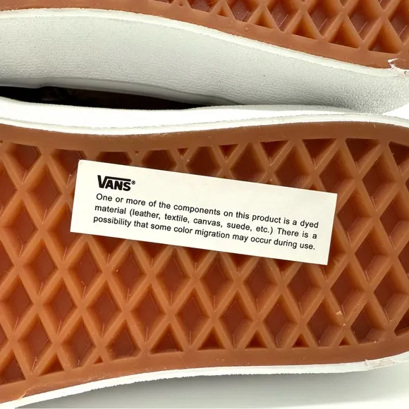 NIB Vans Sk8-Hi Check Research Suede Skate Sneakers In Brown &amp; Black M 4.5, W 6