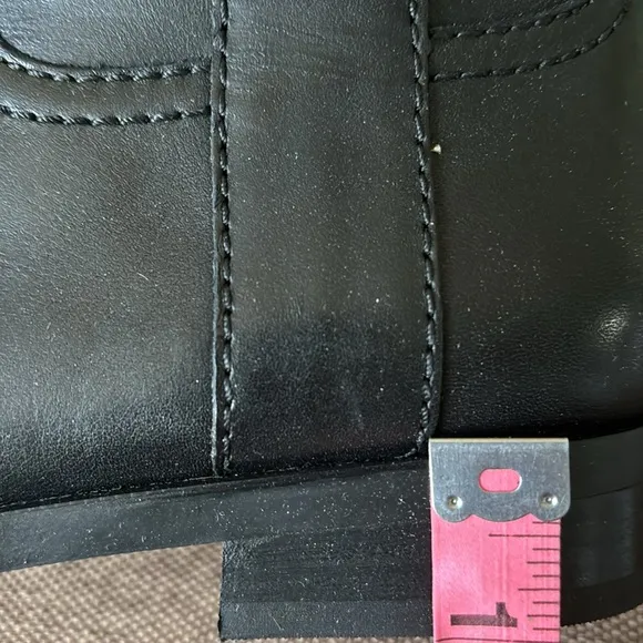 NIB women RL Sz 5B black leather round toe knee high luxury business casual boot