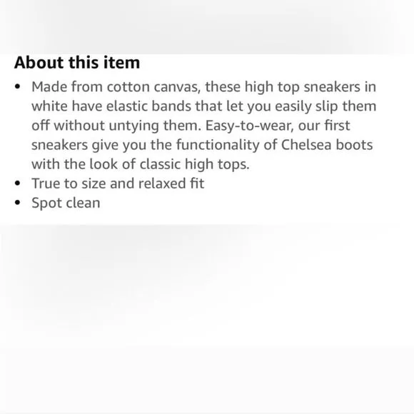 NIB Thakoon Pull-On High Top Sneaker