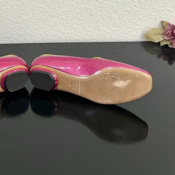 Nicholas Kirkwood Rare Neon Patent Leather Loafers Size 38