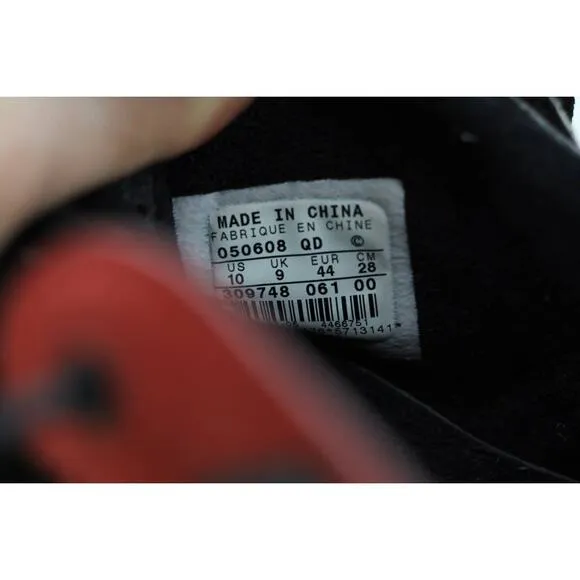 Nike Air 309748 black and red high top sneakers mens 10 streetwear urban sporty
