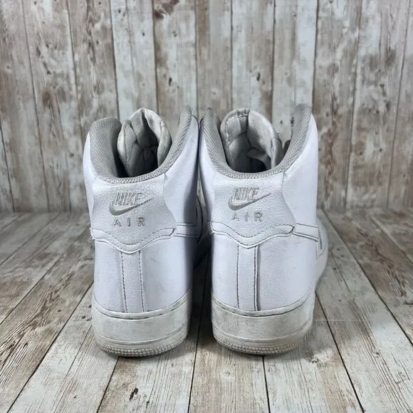 Nike Air Force 1 '07 High Mens‎ Size 12 White Athletic Shoes Sneakers 315121-115