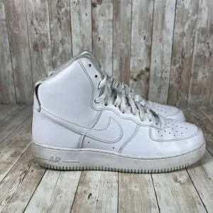 Nike Air Force 1 '07 High Mens‎ Size 12 White Athletic Shoes Sneakers 315121-115
