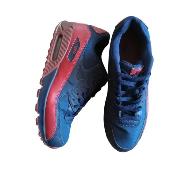 Nike Air Max 90 Essential Obsidian Navy Dark Orange Mars Stone Sneakers