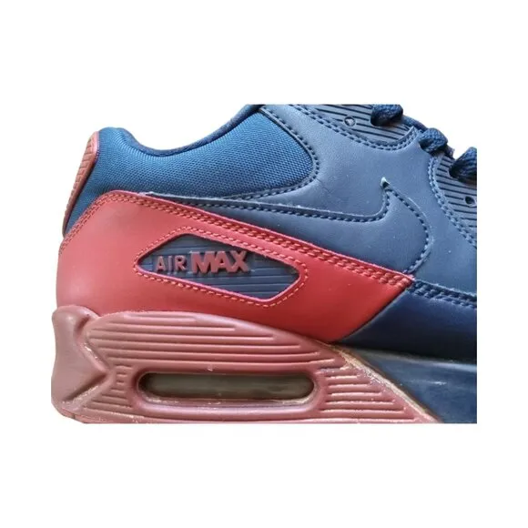 Nike Air Max 90 Essential Obsidian Navy Dark Orange Mars Stone Sneakers