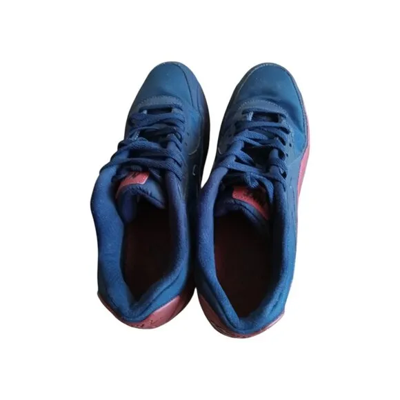 Nike Air Max 90 Essential Obsidian Navy Dark Orange Mars Stone Sneakers