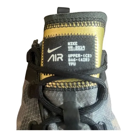 Nike Air VaporMax Utility GS Black/Gold 7Y Youth Sneakers AJ2616-004 🔥🌟
