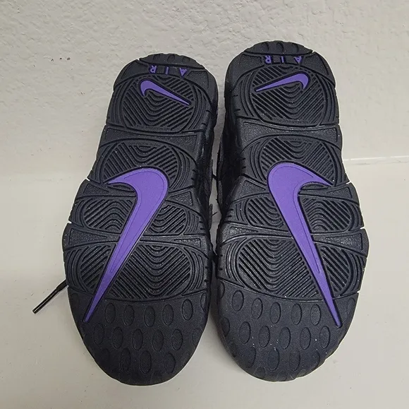Nike Black and Purple High-Top Sneakers with Chunky Silhouette