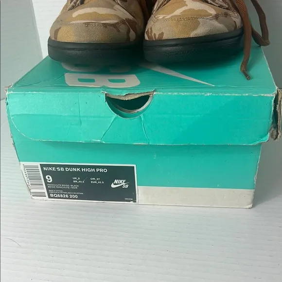 Nike Brown and Tan Leather High-Top Sneakers