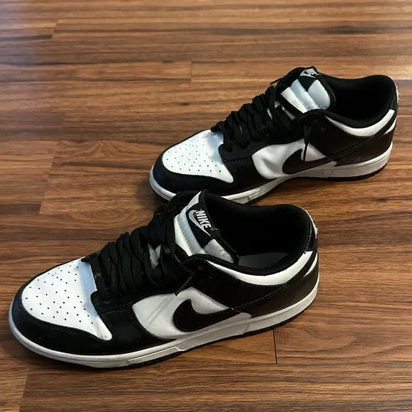 Nike Dunk Low Retro “White Black Panda” Sneakers, Size: 10