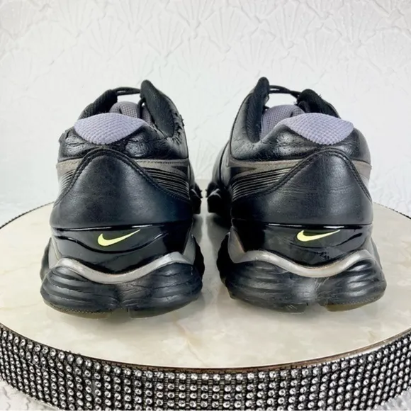 Nike Golf  Lace Up Athletic Shoes Men 11.5W Black Leather Retro Y2k Golf Sneaker