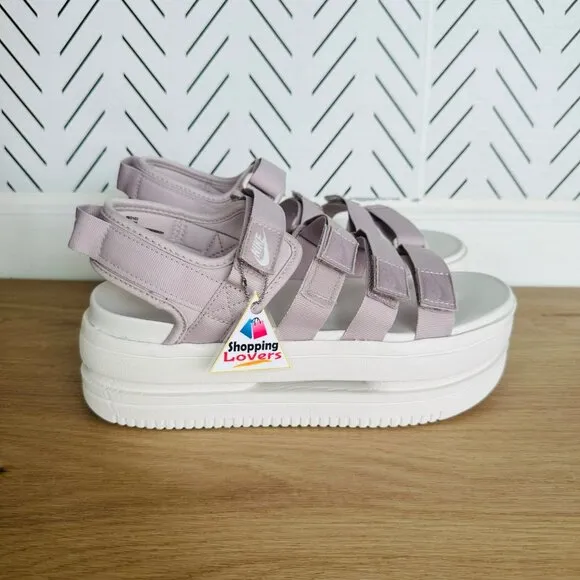 ⭐Nike Icon Classic Strappy Platform Chunky Sz 8 Women Sandals Violet DH0224-005