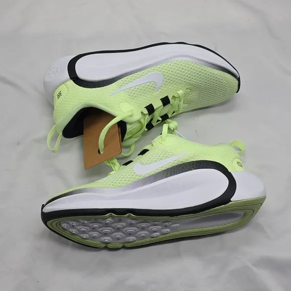 Nike Infinity flow (gs) neon barely volt white black Kids 3Y NEW IN BOX AWESOME