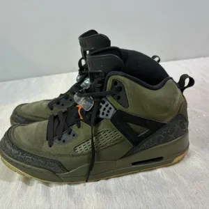 Nike Jordan Spizike Mens 13 Olive Canvas Black Mid Sneakers Basketball Shoes