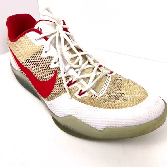 Nike Kobe 11 TB “White Gym Red” Men’s Basketball Shoes 856485-161 Size 15.5
