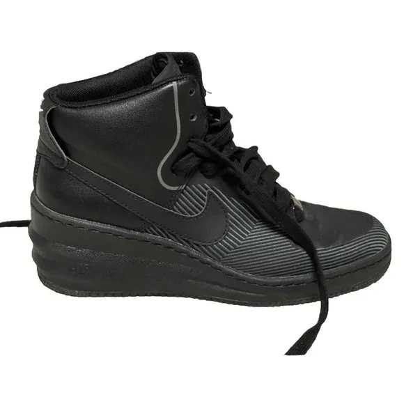 Nike Lunar Force 1 Women's Athletic Wedge High Top Shoes Sneakers Size 8 US