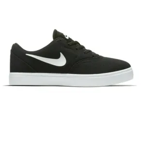 Nike SB Check Canvas GS Black White Kids Skate Sneakers 905373 003