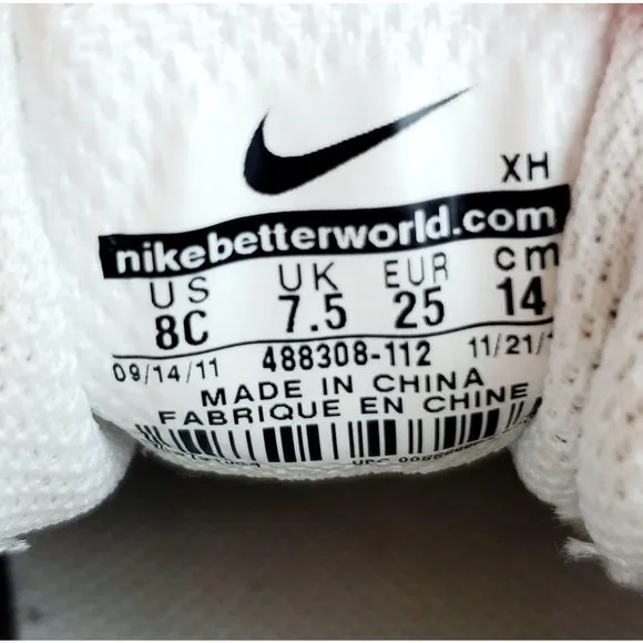 Nike Shox White Croc Embossed Sneakers Toddler 8C
