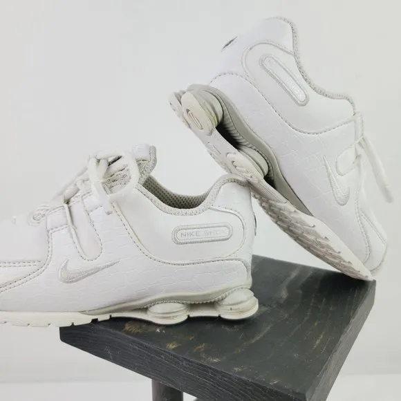 Nike Shox White Croc Embossed Sneakers Toddler 8C