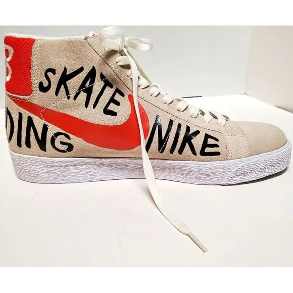 Nike Sneakers SB US 10.5 Geoff McFedridge Blazer 819861-188 Skateboard Tan NWOB