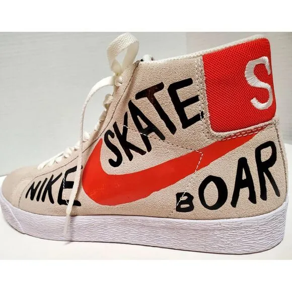 Nike Sneakers SB US 10.5 Geoff McFedridge Blazer 819861-188 Skateboard Tan NWOB