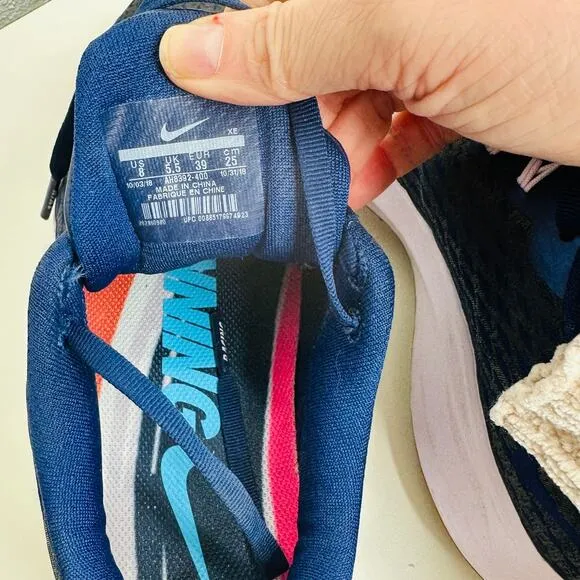 Nike W Air Zoom Pegasus 35 PRM Blue Mesh Running Shoe Sneakers 8