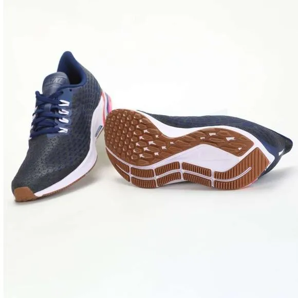 Nike W Air Zoom Pegasus 35 PRM Blue Mesh Running Shoe Sneakers 8