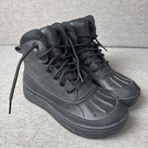Nike Woodside 2 High Boots Triple Black 524872-004 Youth Size 3.5Y NEW
