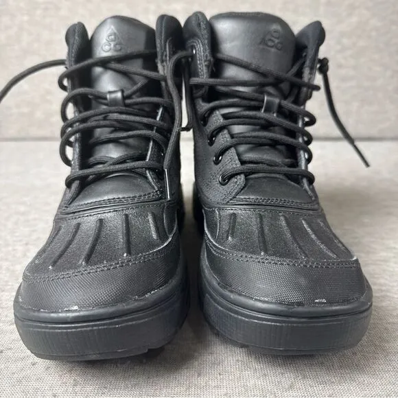 Nike Woodside 2 High Boots Triple Black 524872-004 Youth Size 3.5Y NEW