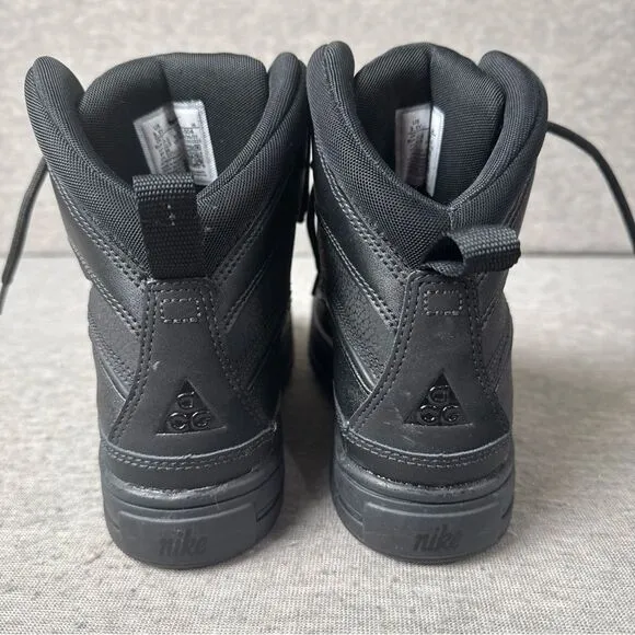 Nike Woodside 2 High Boots Triple Black 524872-004 Youth Size 3.5Y NEW