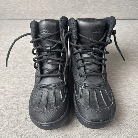 Nike Woodside 2 High Boots Triple Black 524872-004 Youth Size 3.5Y NEW