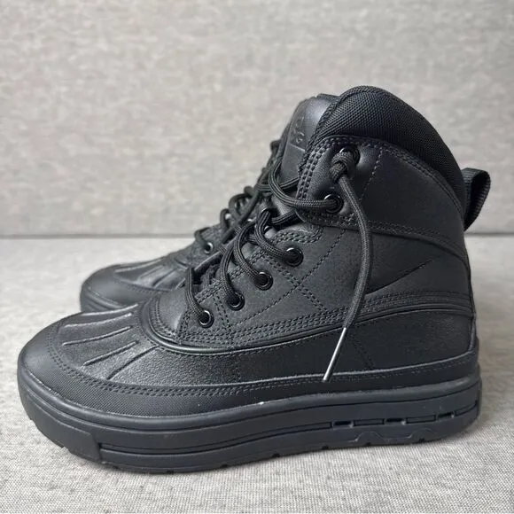 Nike Woodside 2 High Boots Triple Black 524872-004 Youth Size 3.5Y NEW
