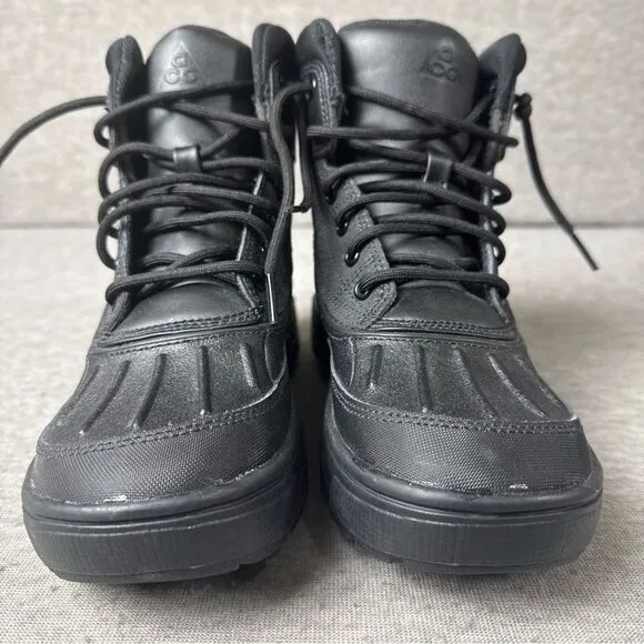 Nike Woodside 2 High Boots Triple Black 524872-004 Youth Size 3.5Y NEW