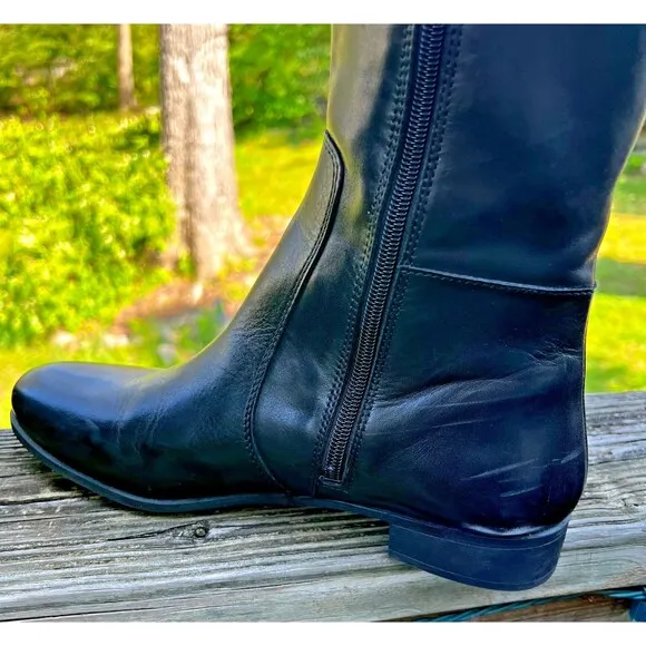Nine West Vintage America &quot;Sookie&quot; 16&quot; Black High Riding Boots - Size 9.5