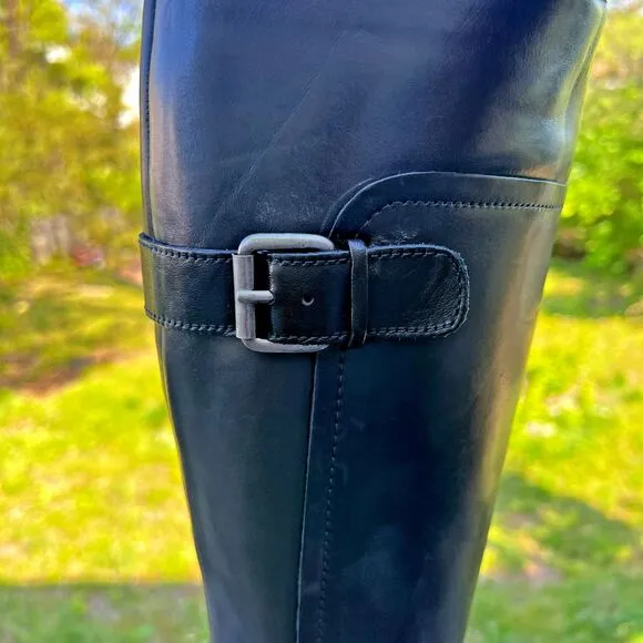 Nine West Vintage America &quot;Sookie&quot; 16&quot; Black High Riding Boots - Size 9.5