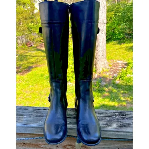 Nine West Vintage America &quot;Sookie&quot; 16&quot; Black High Riding Boots - Size 9.5