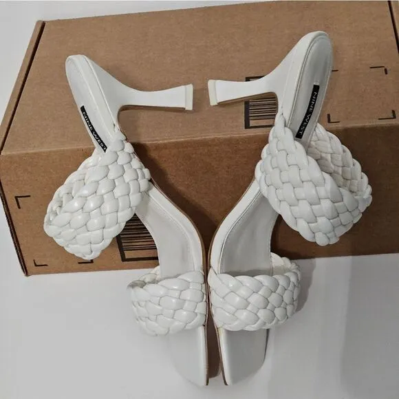 Nine West, white strappy sandals. NWOT, Size 9.5
