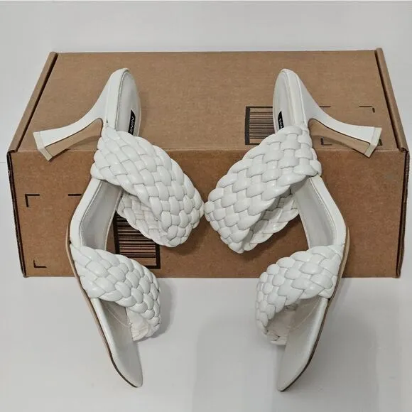 Nine West, white strappy sandals. NWOT, Size 9.5