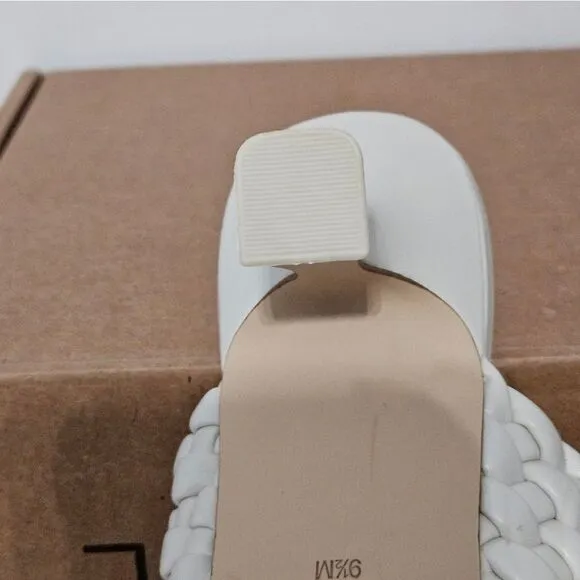 Nine West, white strappy sandals. NWOT, Size 9.5